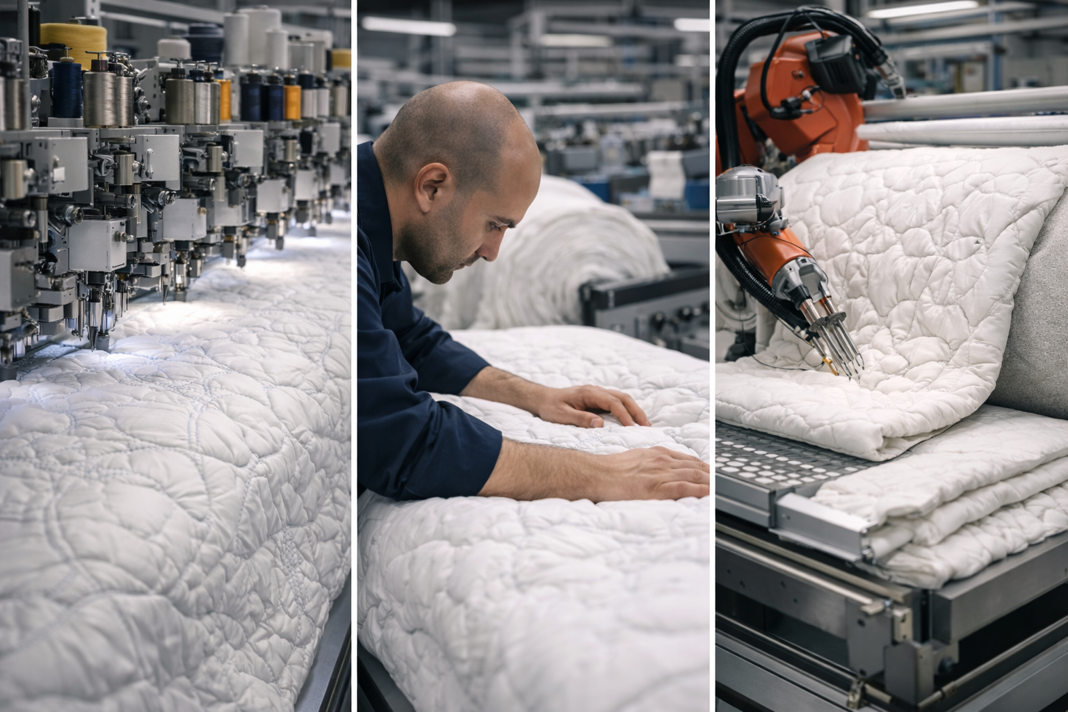 Composants textiles Baudchon : ouates, bandes de matelas et broderies