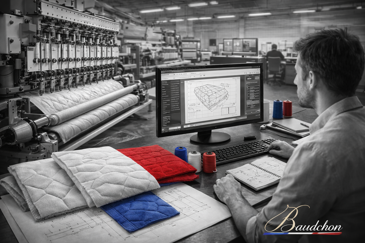 Label France Terre Textile et fabrication dans l'usine Baudchon